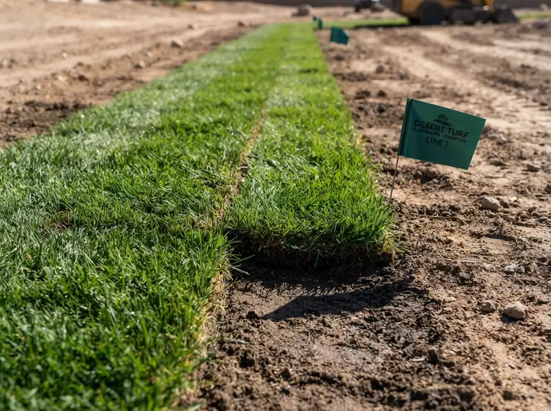 Fresh sod installation for yard drainage Fresh sod installation for yard drainage